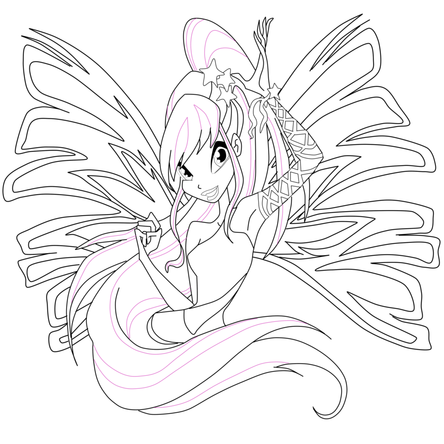 ¡Winx Club Sirenix para colorear! - Winx Club Lovely