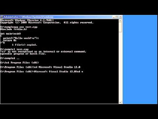 Online Tutor: How to Compile & Execute C++ Program: by using command prompt image.