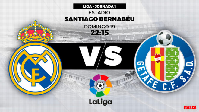 Horario y d贸nde ver: Real Madrid vs. Getafe Horario y d贸nde ver: Real Madrid vs. Getafe