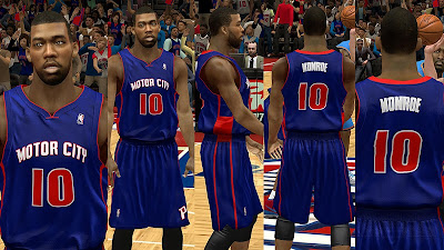NBA 2K13 Detroit Pistons Alternate "Motor City" Jersey Patch
