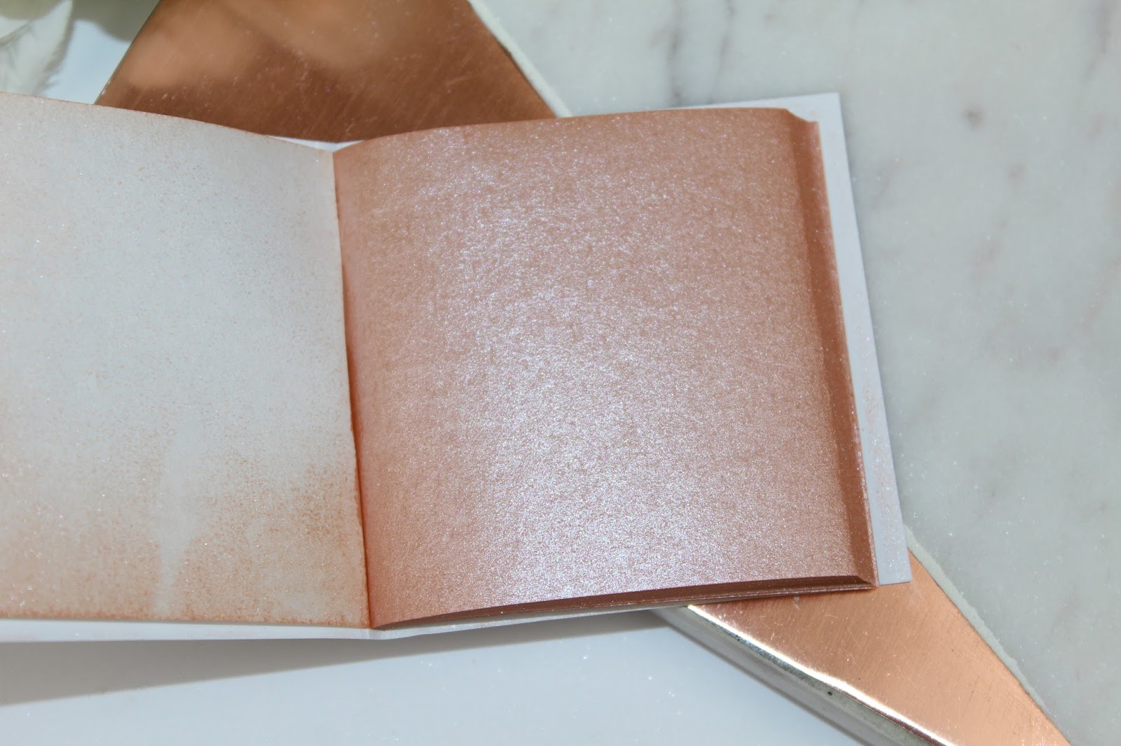 MUA Luxe Shimmer Sheets Review & Photos Pink Paradise Beauty