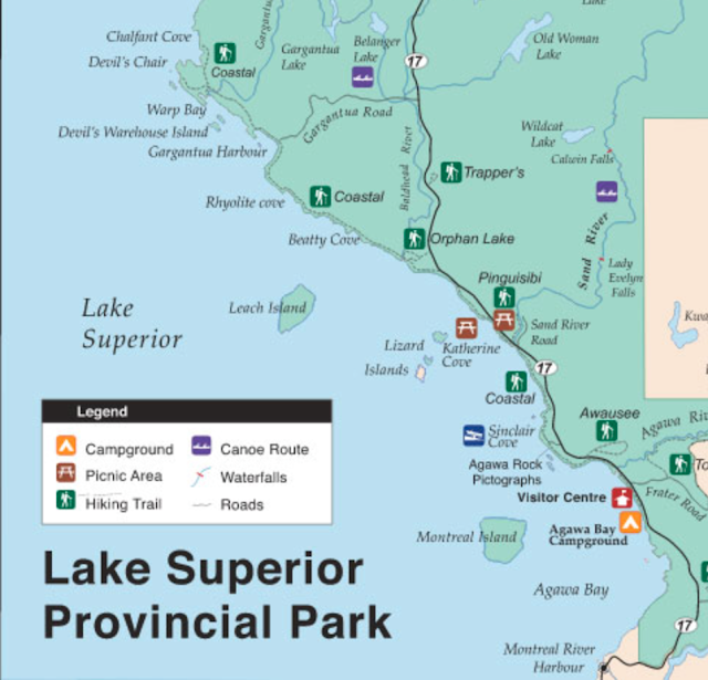 Casque Isles Trail Pictographs - Lake Superior Circle Tour