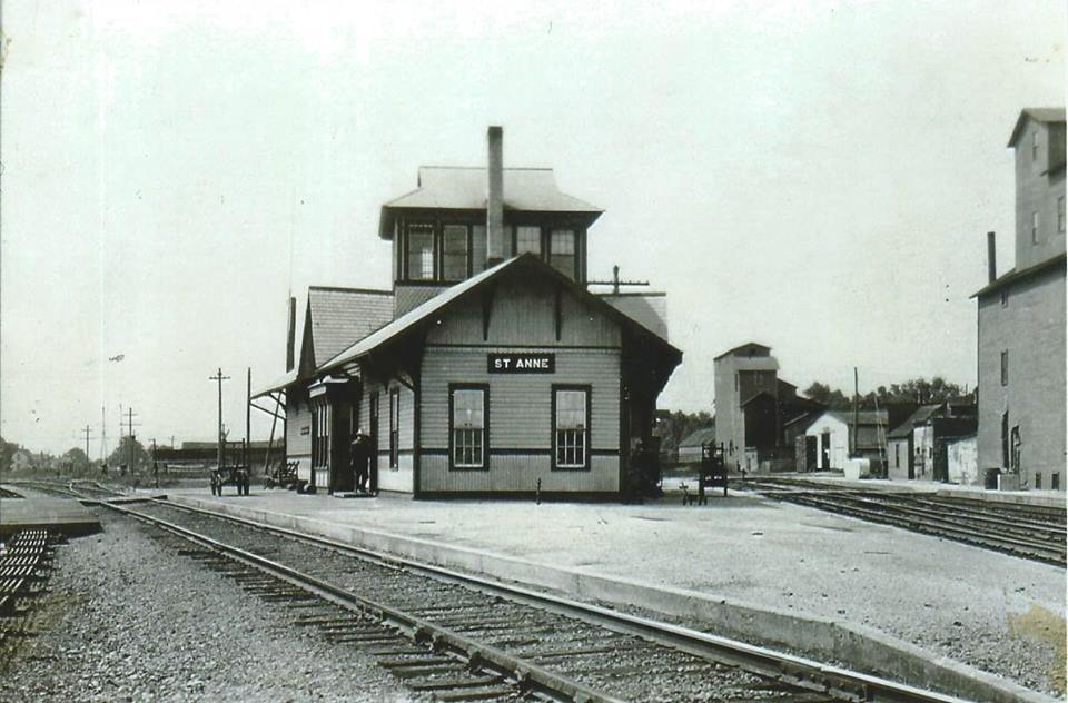 Towns and Nature St. Anne, IL Depot and FS Grain