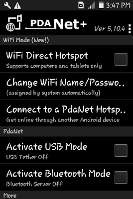 connect to a pdanet hotspot