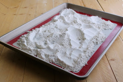 flour baked to make it safe for edible cookie dough