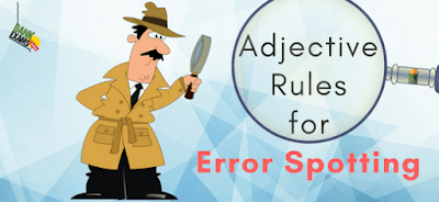 Adjective Rules for Error Spotting
