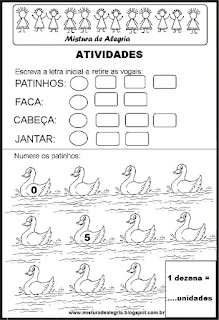 Oficina de leitura - alfabetização Música todos os patinhos