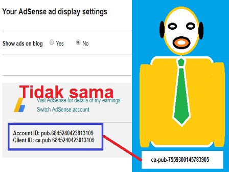Cara Mengatasi Client ID Adsense Blog Tidak Sama Dengan ID Penayang Adsense Cara Mengatasi Client ID Adsense Blog Tidak Sama Dengan ID Penayang Adsense