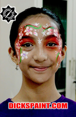 face painting flowers kids jakarta
