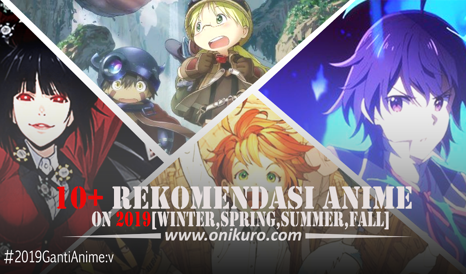 10 Rekomendasi Anime 2019 Winter Spring Summer Fall Onikuro