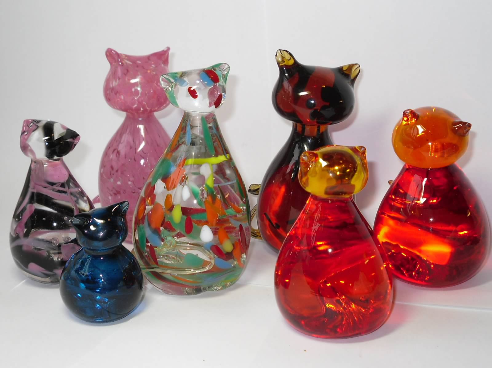 Heart of Glass - Blenko Glass: Are these Cats Blenko?