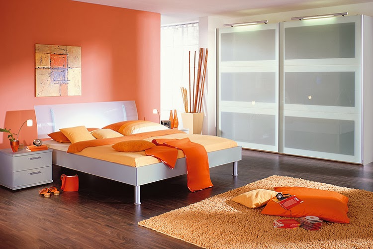 Dormitorios de color naranja - Colores en Casa
