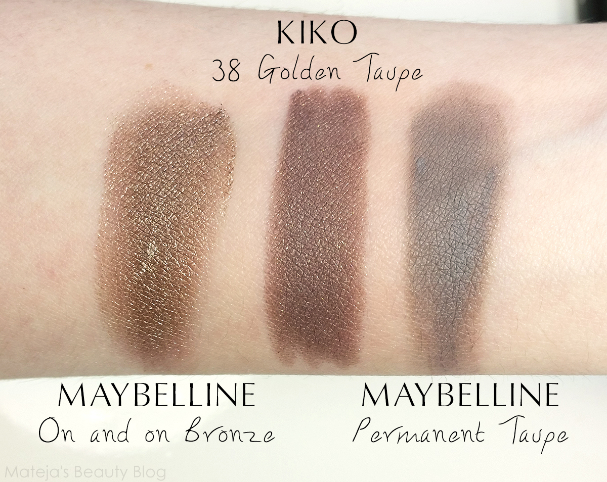 Kiko Long Lasting Stick Eyeshadow 38 Golden Taupe Mateja's Beauty Blog