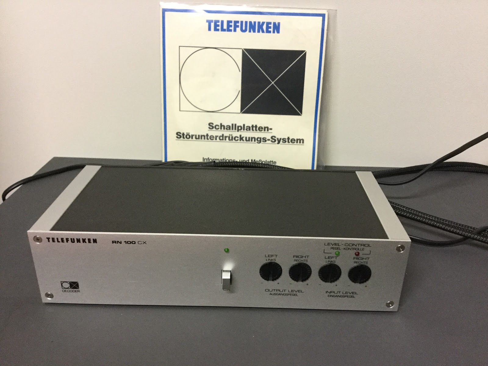audio andromeda TELEFUNKEN RN 100 CX phono equalizer preamplifier