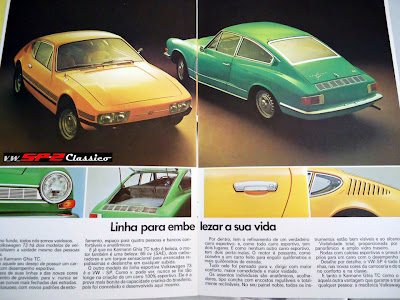 Prospecto vendas Volkswagen SP2 - 1973