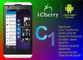 i-Cherry C1, Ponsel Android Mirip BlackBerry Z10