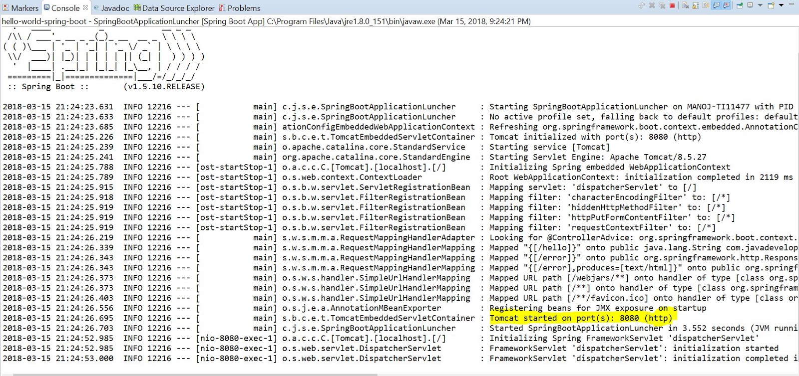 Java Developers Guide: Spring Boot Hello World Program