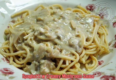 Resepi Spaghetti With Creamy Mushroom Sauce Kongsi Resepi