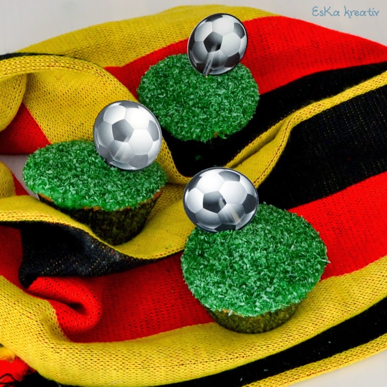 [Sweet Sensations] Fußball-Muffins zur WM – EsKa kreativ