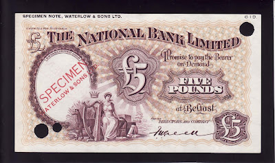 British notes Northern Ireland Five Pounds