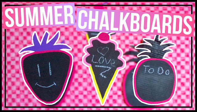 Summer Food Shaped Chalkboards