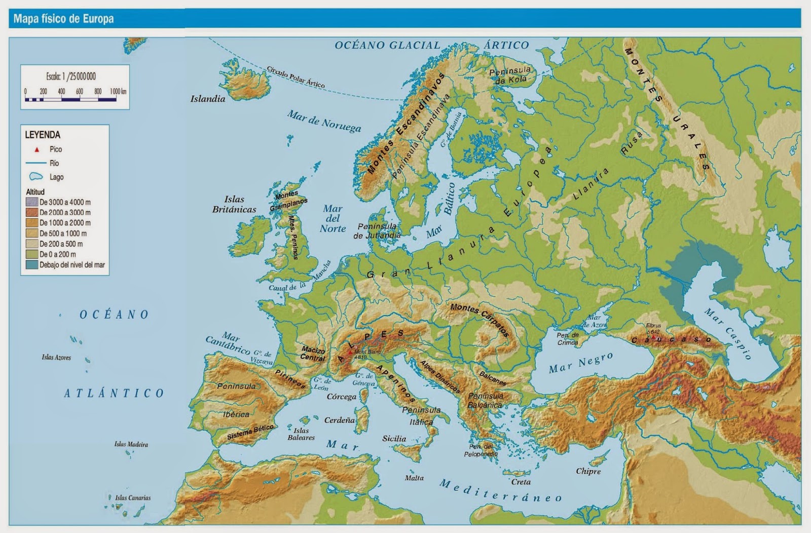 Mi blog de sexto: MAPAS DE EUROPA