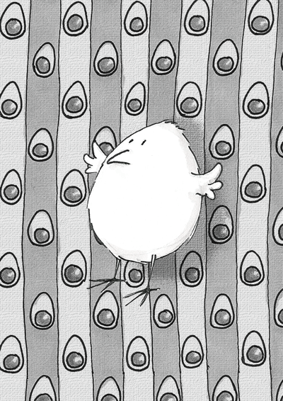 biddy © Angela Kommoß 2013 children's book illustration, Kinderbuchillustration, animated gif, biddy, Küken
