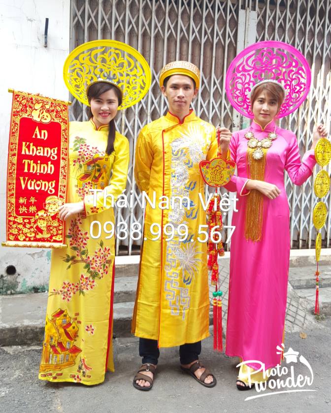 Chuyên may bán và cho thuê trang phục áo dài chụp tết giá rẻ Chuyên may bán và cho thuê trang phục áo dài chụp tết giá rẻ