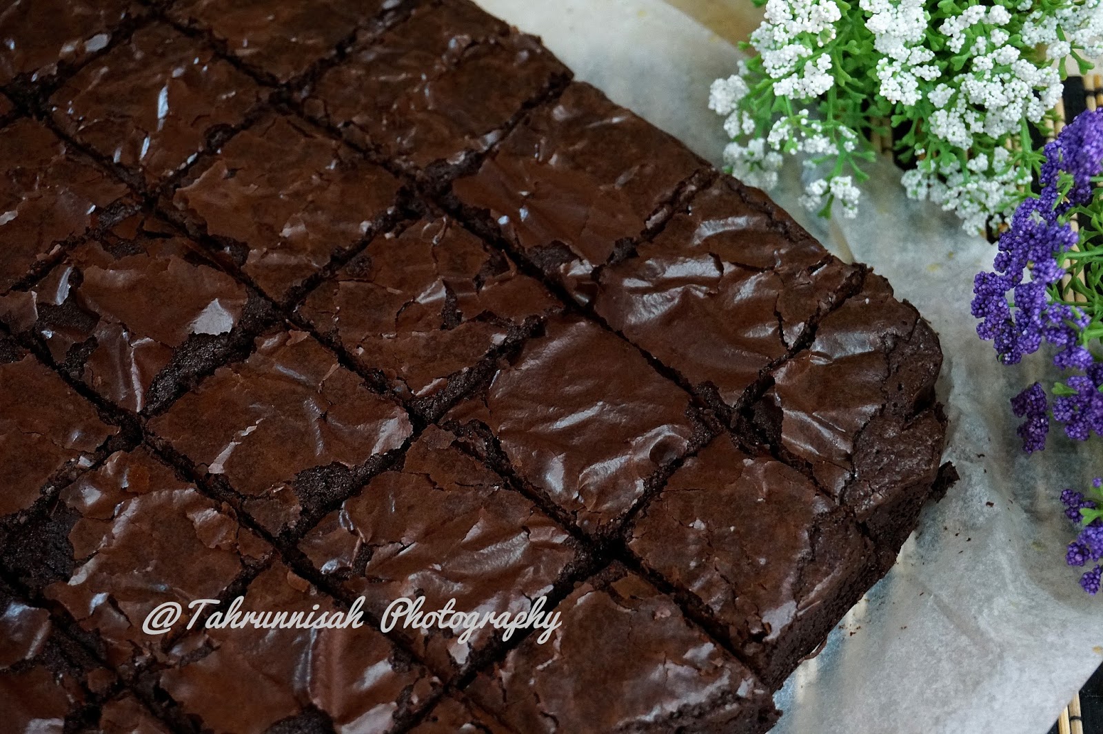 Resepi Chewy Fudgy Brownies ~ The Little Black Chef