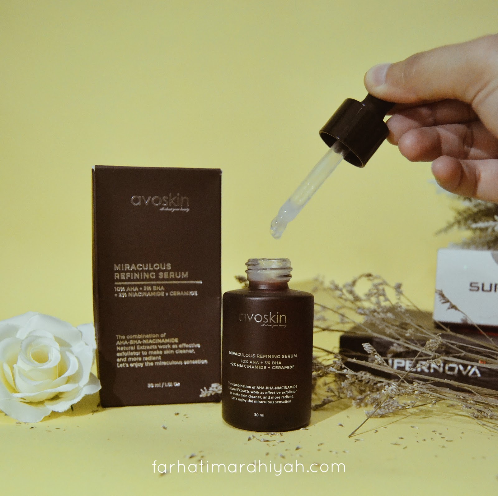 Review Avoskin Miraculous Refining Serum, Exfoliator Untuk Acne Prone