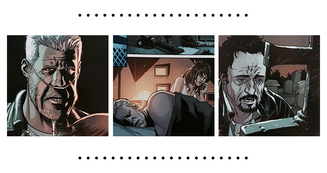 Citation du livre Close-up de trois dessins des Sons of Anarchy