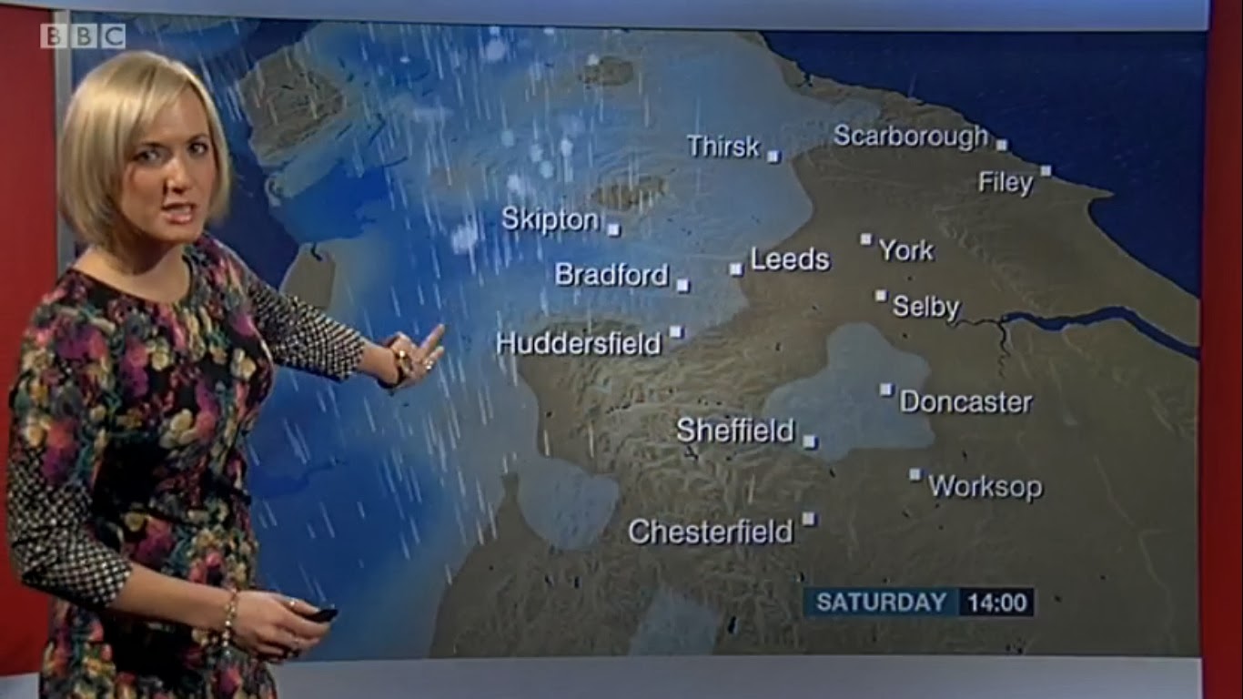 UK Regional News Caps Kay Crewdson BBC Look North Weather