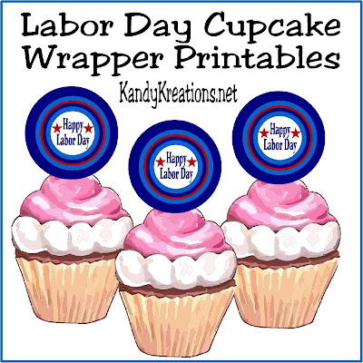 Enjoy the last holiday before summer is officially over with these Labor Day cupcake wrappers. These free printable circles are 2.5 inches and can be easily printed to decorate your holiday cupcakes. 