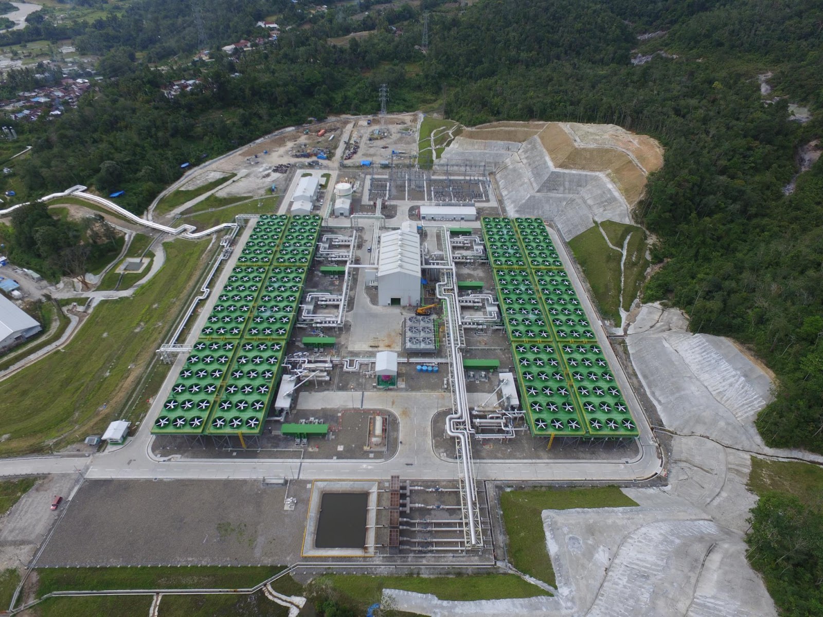 Indonesia: Bird's Eye View of Sarulla Geothermal Power ...