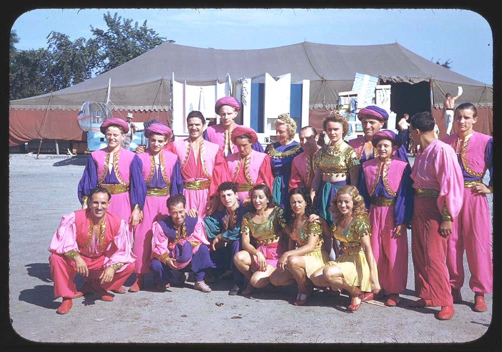 Original pictures taken of the circus workers and performers earlier on the day of the fire ~