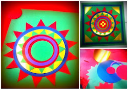 rangoli geometric shapes different paper