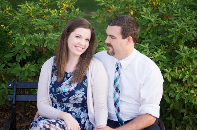 couple engagement at Charleston battery