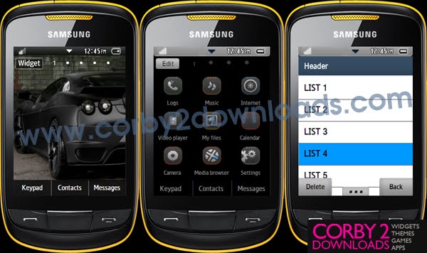 TÉLÉCHARGER DES THEMES POUR SAMSUNG CORBY S3653