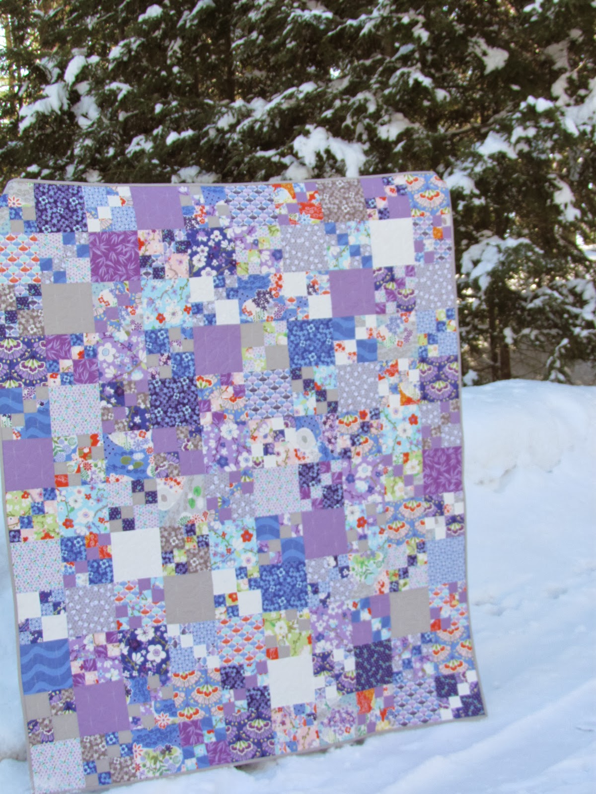 KayakQuilting Finished Penny Patch Quilt