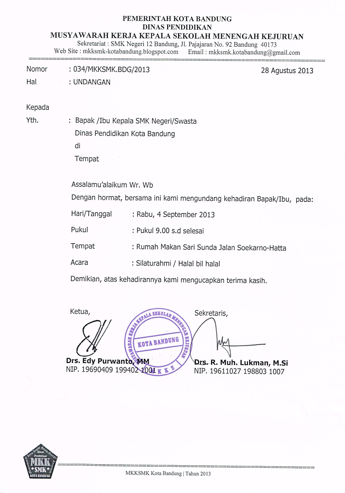 contoh undangan halal bihalal - wood scribd indo