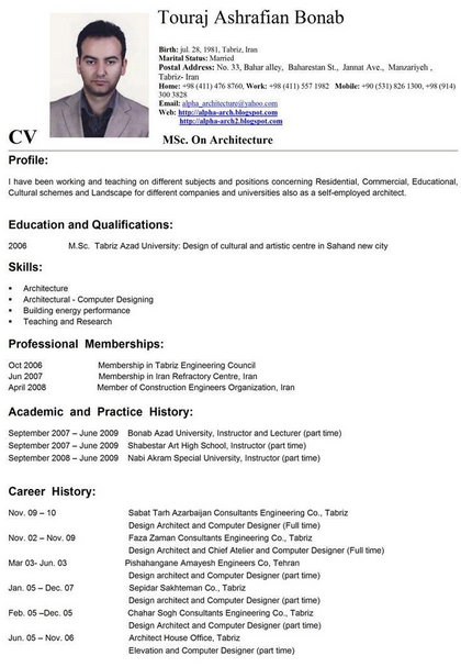 Download cv template indonesia