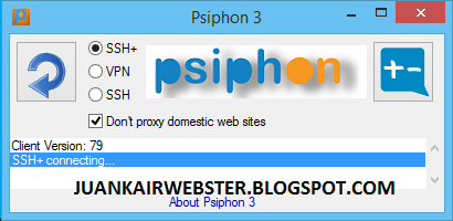 Internetan Gratis Di PC Dengan Psiphon