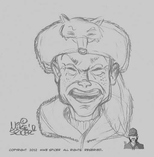 Mike Spicer Cartoonist / Caricaturist.: Scott Farkus- Pencil