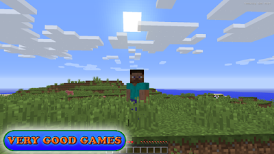 A screenshot from the Minecraft game - a link to the series of tutorials on the Very Good Games blog
