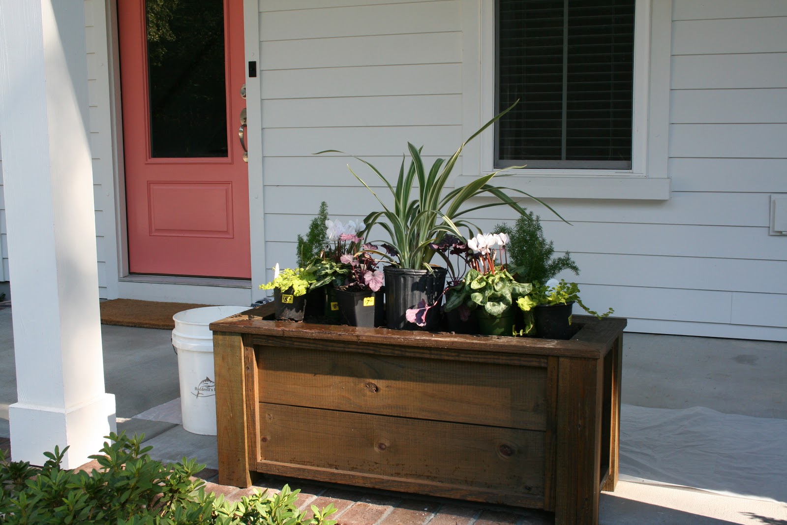 The Lowcountry Lady Fall Winter Front Porch Flower Boxes