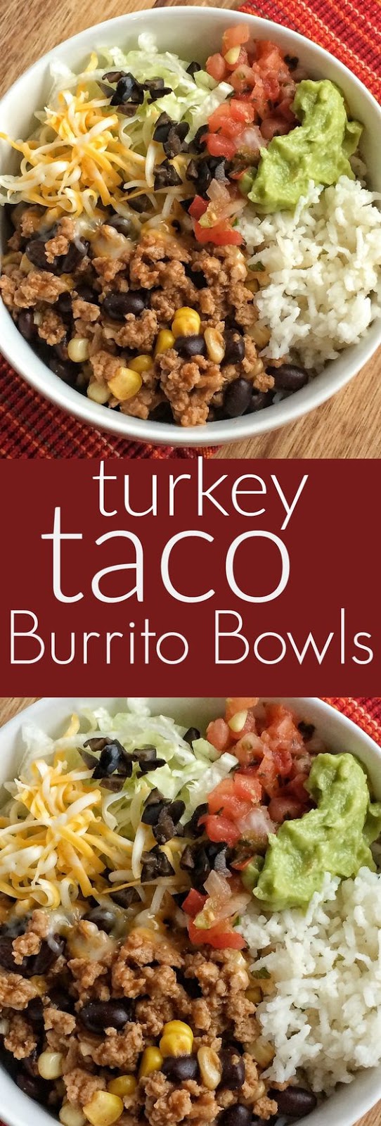 Turkey Taco Burrito Bowls Turkey Taco Burrito Bowls