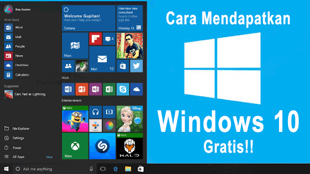 Cara Mendapatkan Windows 10 Secara Gratis