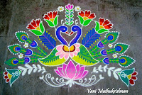 rangoli, dancing peacock art, beautiful rangoli design, image