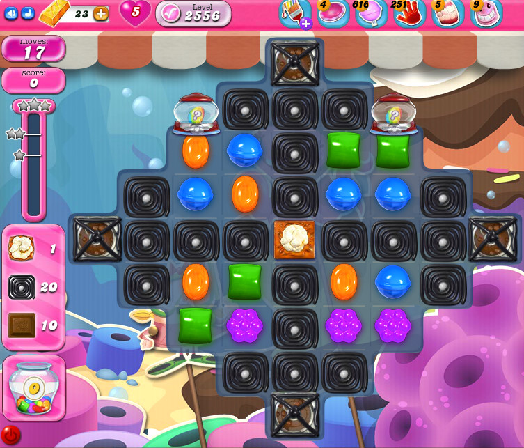 Candy Crush Saga level 2556 Candy Crush Saga level 2556