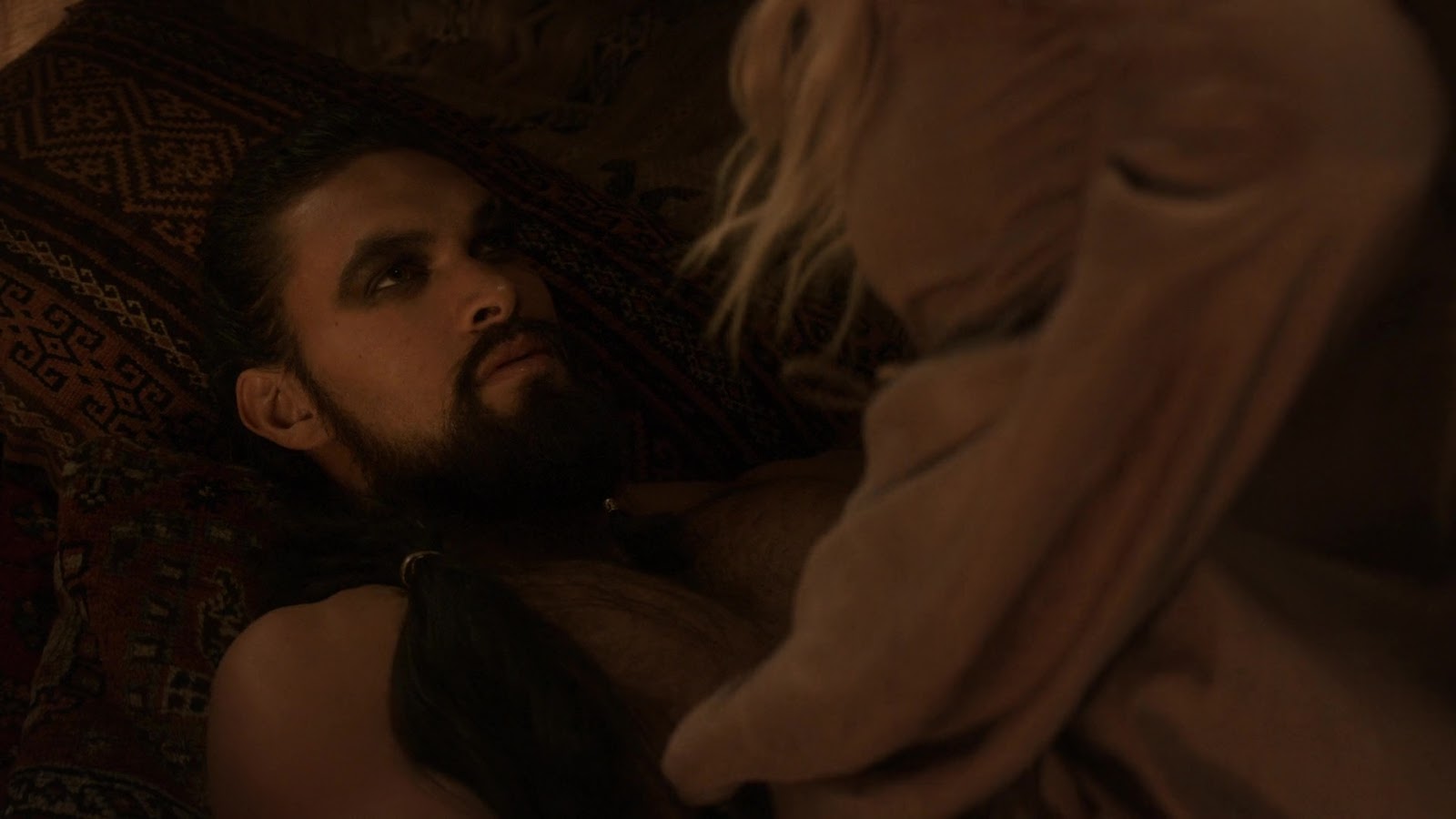 Jason Momoa nude in Game Of Thrones 1-02 "The Kingsroad" .